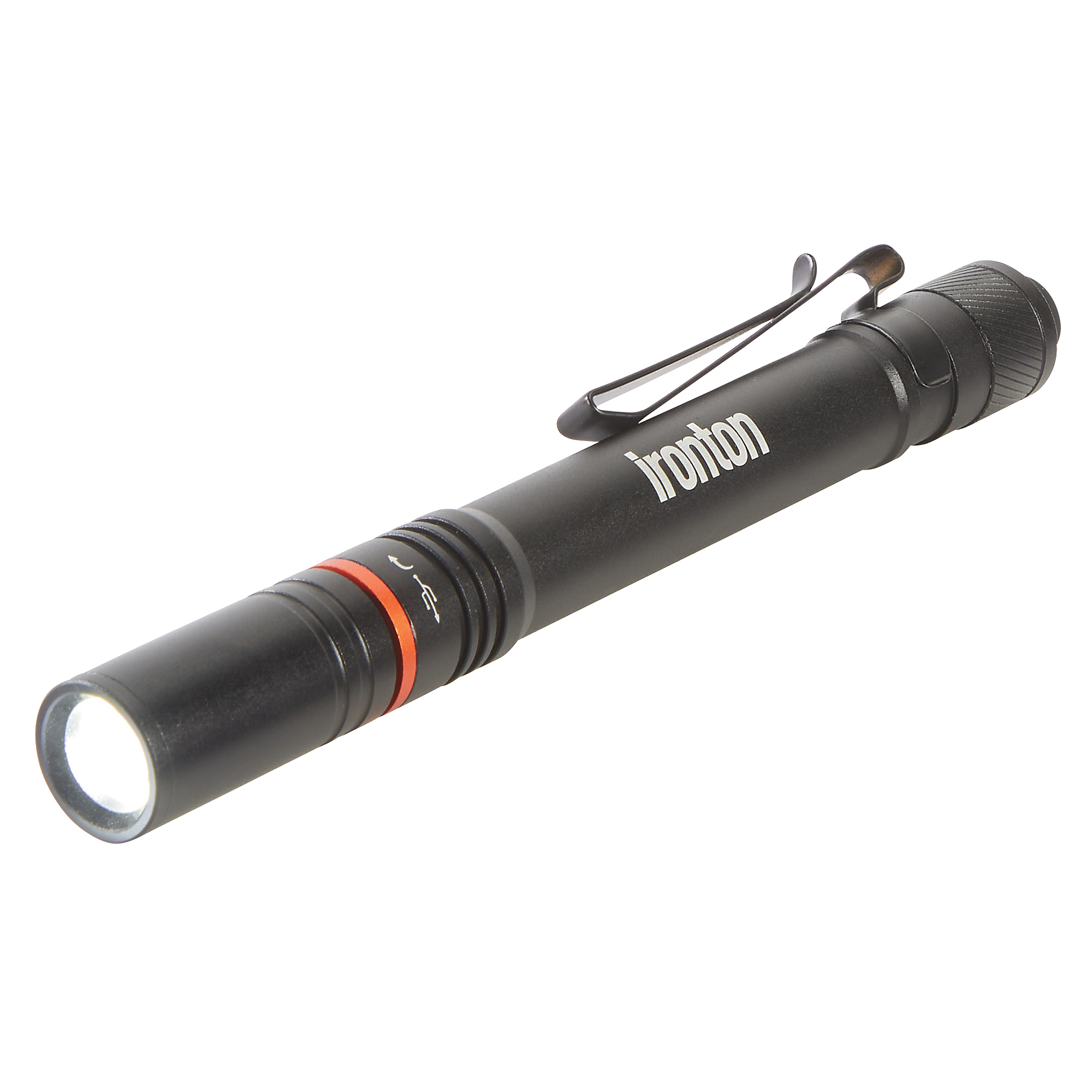 Ironton Dual-Power LED Pocket Flashlight, 300 Lumens